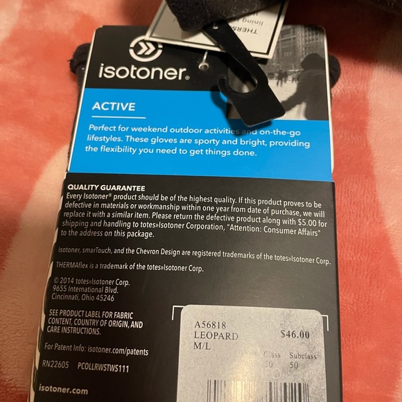 New Isotoner Active SmarTouch Gloves - Sz M/L - Picture 7 of 9